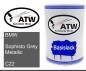 Preview: BMW, Sophisto Grey Metallic, C22: 500ml Lackdose, von ATW Autoteile West.